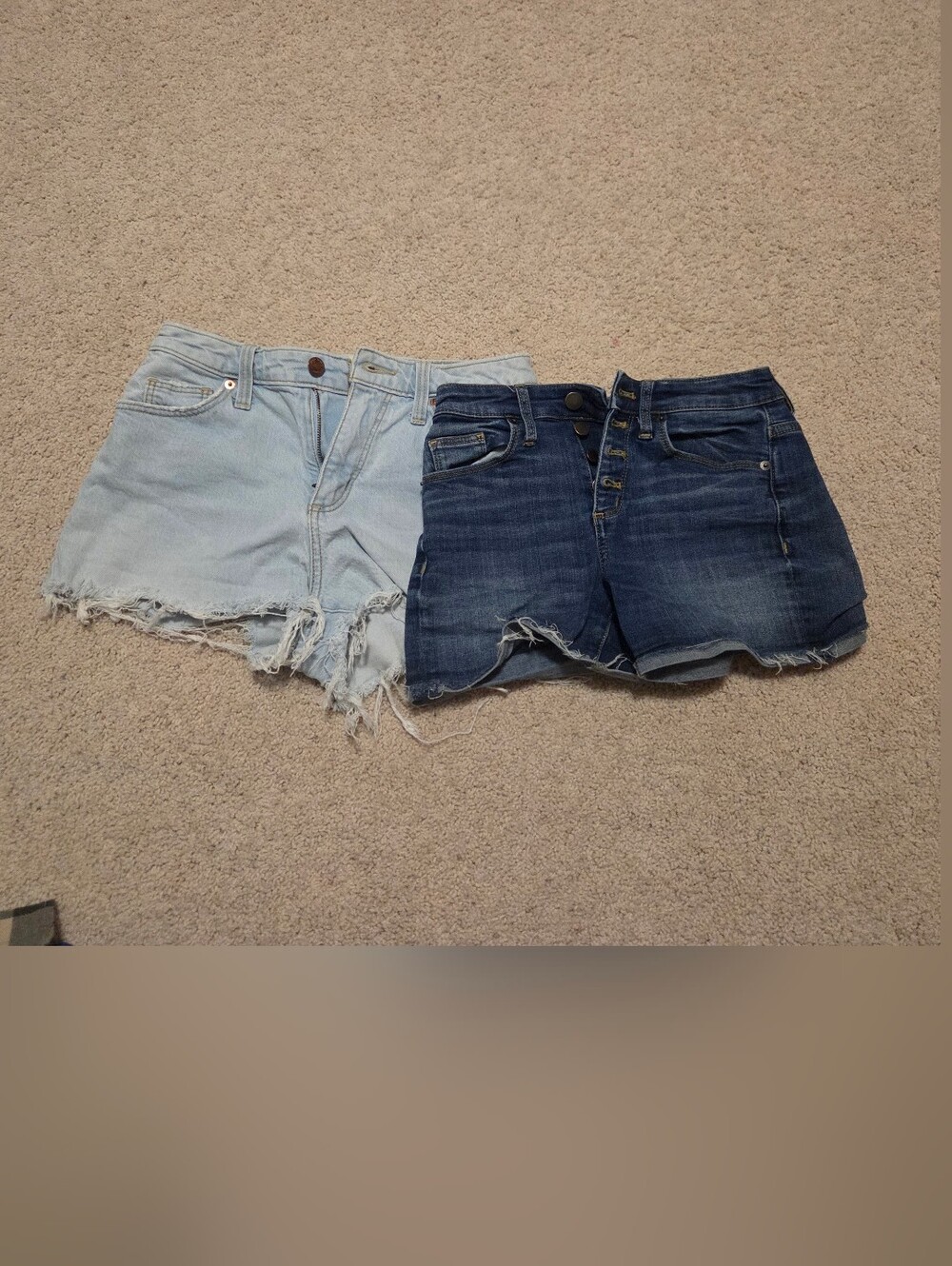 Universal Thread Women's Denim Short Lot - Light Blue & Dark Blue
